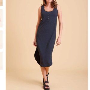 Peachymama Eva Nursing Tank Dress Navy Large